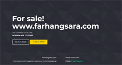 Desktop Screenshot of farhangsara.com